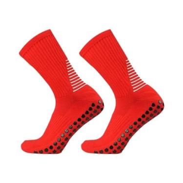 Imagem de Meias De Futebol De Silicone Antiderrapantes Masculinas E Femininas Pa