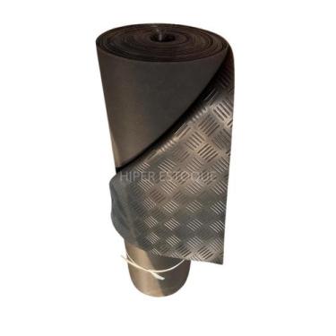 Imagem de Tapete Piso Borracha Antiderrapante Xadrez 3mm Marca Elite