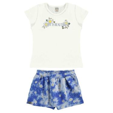 Imagem de Conjunto Infantil Menina Beautiful Blusa E Short-Feminino