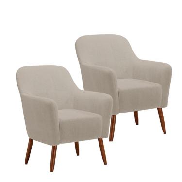 Imagem de Kit 2 Poltronas La Paz em Madeira de Eucalipto Movellu Home