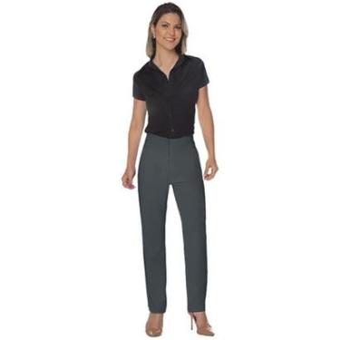 Imagem de Calça social feminina cigarrete com Elastano e Bolsos-Feminino