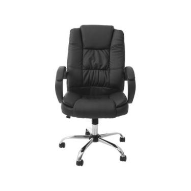 Imagem de Cadeira de Escritório Presidente Giratória PRE-002, Preto, 1 unidade