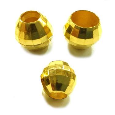 Imagem de Ponteira Para Biquini e Crodão 10mm Globinho Dourada - 100 unidades - 