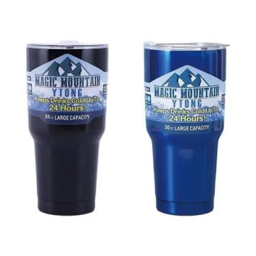 Imagem de Garrafa De Água De Aço Inoxidável De 30Oz Com Canudo, Copo Térmico Par