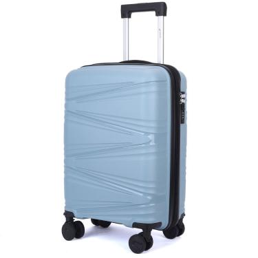 Imagem de Mala De Bordo 10kg Viagem Zíper Expansível Em Polipropileno Rodinhas 360º Tsa - Bocaiúva - Cruzeiro Azul Claro