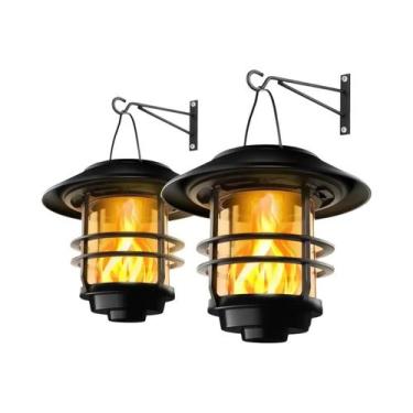 Imagem de Lanterna Solar Suspensa À Prova d'Água Com Efeito De Chamas Tremeluzen