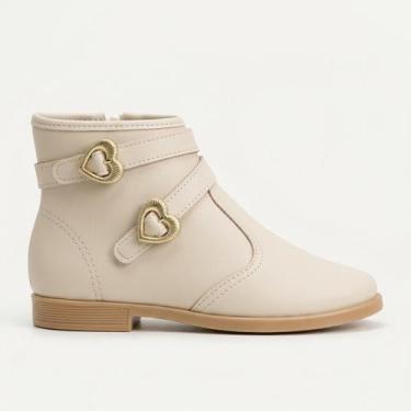 Imagem de Bota Molekinha Feminina Infantil Off White, Branco off, 27