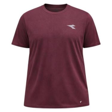 Imagem de Camiseta Plus Size Diadora Icon Masculina, Bordô, G2