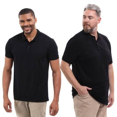 Imagem de Kit 2 Camisa Polo Plus Size Tradicional Elegante Moderna