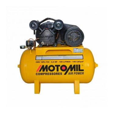 Imagem de Compressor de Ar 2HP 140PSI CMV-10PL/100A Motomil 220V, 220V