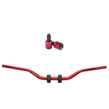 Imagem de Kit Guidão Trail Peso Honda Fazer Fazer250 Xre Xre190 - NoBrand, Verme