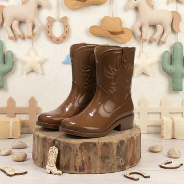 Imagem de Galocha Bot Texana Infantil Menina Botinha Country Cano Alto - Géneric