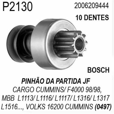 Imagem de PINHAO PARTIDA para F1000/ F4000 95/ CARGO CUMMINS/ KOMAX (1 - BOSCH
