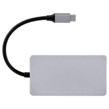 Imagem de Hub Usb Tipo C com 2 Hdmi + Vga + Usb 3.0 - HC-5VGA - VINIK