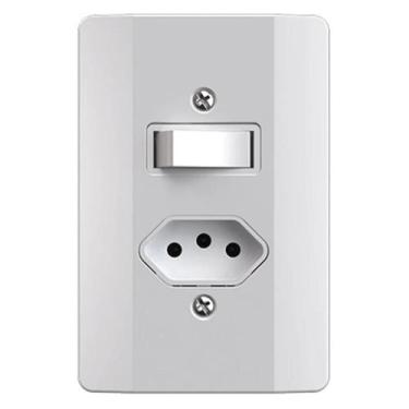 Imagem de Interruptor Simples + Tomada 2P+T 10A - Mectronic