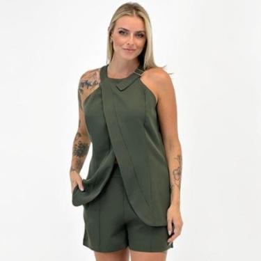 Imagem de Conjunto Analiss Shine Alfaiataria Blusa Regata e Shorts Feminino-Feminino