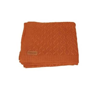 Imagem de Manta Tricot Entrelace Cobre