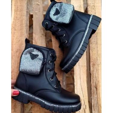 Imagem de bota infantil nilqi menina original, Preto, 28