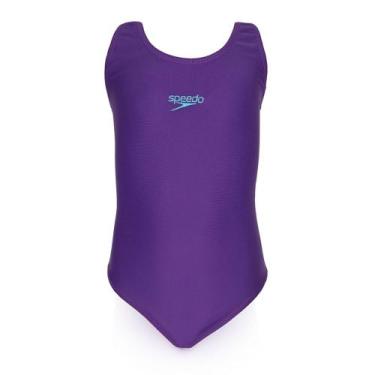 Imagem de Maiô Natação Speedo Vital 3 Infantil (4-8), 8, Roxo