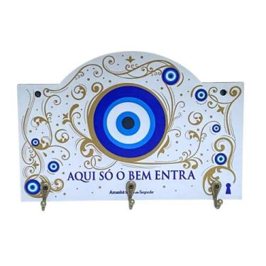 Imagem de Porta Chaves Aqui so bem entra em MDF - Amanhã te conto um segredo