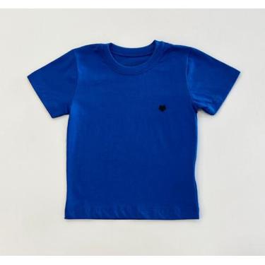 Imagem de Camiseta Infantil Menino Johnny Fox Azul Royal Em Malha Confortável Ve
