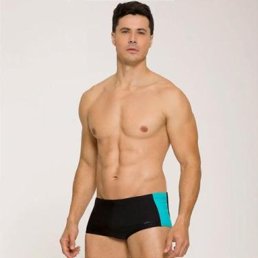 Imagem de Sunga Masculina Básica Slip Lateral Larga - Selene, Preto, GG