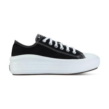 Imagem de Tênis Converse Chuck Taylor All Star move cano baixo - Preto/Branco, P