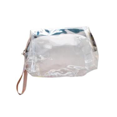 Imagem de Necessaire Feminina Grande Cor Transparente Com Ziper - Sao Paulo Expr