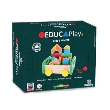 Imagem de Polibrinq Brinquedo Educativo Crie e Monte Carrinho