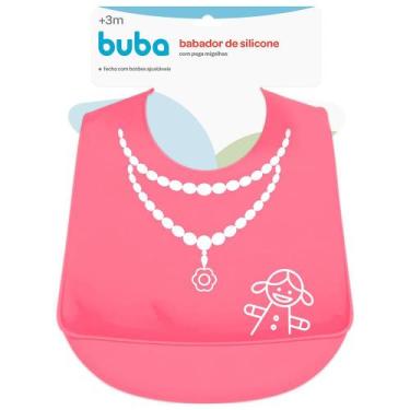 Imagem de Babador De Silicone Pega Migalhas Menina 09724 - Buba