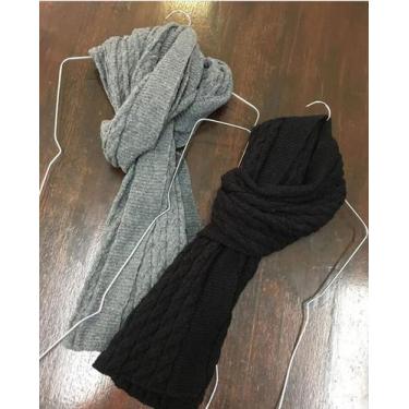 Imagem de cachecol preto - Lua Luá
