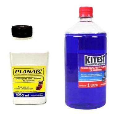Imagem de Detergente Limpeza Injetores Planatc + Fluido Líquido Kitest - PLANATC