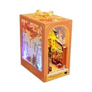 Imagem de Kit De Casa De Bonecas Em Madeira Com Luz LED DIY, Quebra-Cabeça 3D Pa