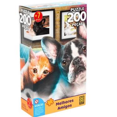 Imagem de Quebra Cabeça Original Premium 200 Peças Melhores Amigos  - Grow