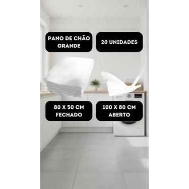 Imagem de Kit 20 Panos de Chão 100% Algodão 50x80cm Alvejado - Congratulations S