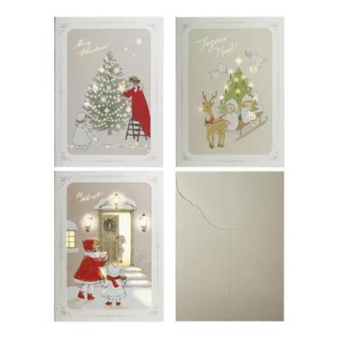 Imagem de Conjunto de 3 cartões de Natal dear moment 110  155 mm