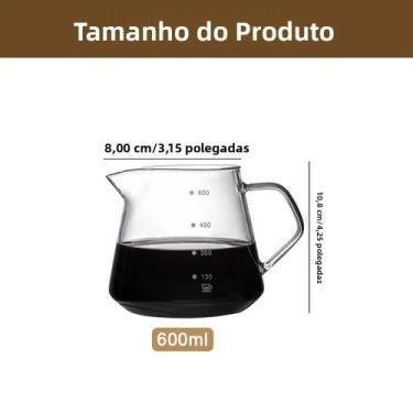 Imagem de Conjunto De Cafeteira De Filtro De Café Com Suporte De Madeira 300ml 6