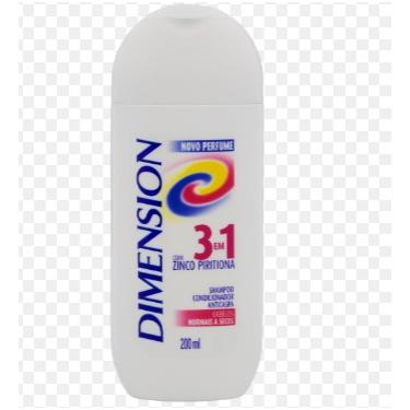 Imagem de Shampoo dimension anticaspa 3 em 1 cabelos secos 200ML