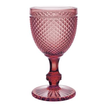 Imagem de Cj de tacas para agua bico de jaca de vidro rosa - 6PCS 8,3C