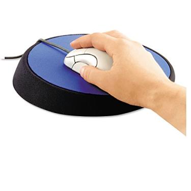 Imagem de Mouse pad circular ergonômico Allsop 26226 com suporte de pulso, 23 cm de diâmetro, cobalto