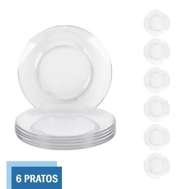 Imagem de Prato Temperado 22cm Raso Astral Refeição Duralex - 6 Unid