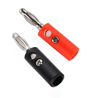 Imagem de Conector Banana, Operação Simples U56 4 mm Plugue Banana Portátil Resistência à Vibração, 10 Peças para Laboratórios para Casas e Escolas