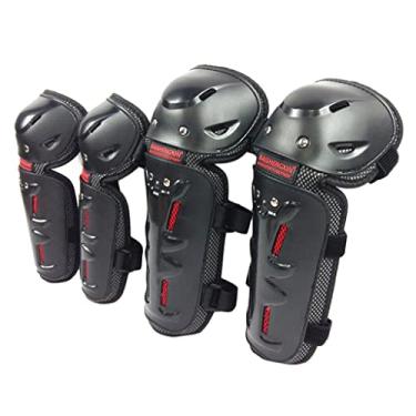Imagem de Kokiya 2x Joelheiras Ao Ar Livre/Joelheiras para Adultos + Protetores de Cotovelo de Motocicleta