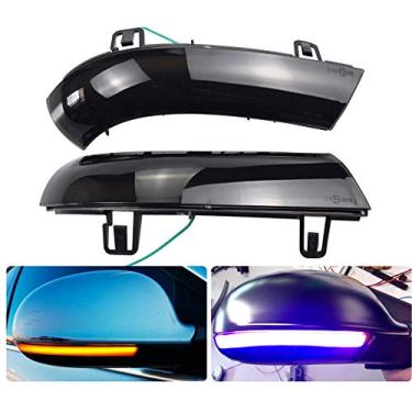 Imagem de Luz indicadora de luz de seta de LED dinâmico para VW Golf 5 6 GTI MK5 Jetta Passat B5.5 B6 Sharan Superb (azul + amarelo)