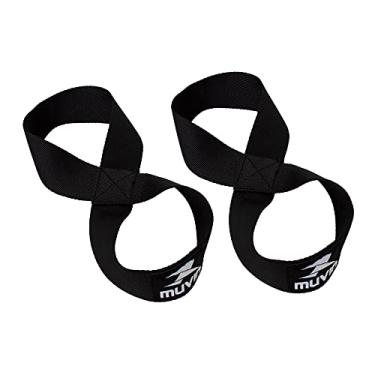 Imagem de Strap Musculação 8 Muvin – Par – Três Tamanhos – 60, 70 ou 80 cm - Levantamento de Peso – Proteção – Haltere – Resistente – Confortável – Antiderrapante – Maior aderência