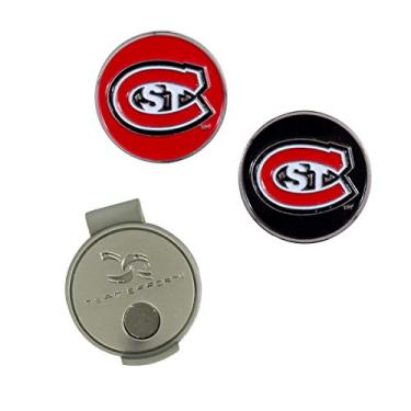 Imagem de Team Effort Clipe de chapéu NCAA St. Cloud State Huskies e 2 marcadores de bola. Clipe de chapéu Cloud State Huskies e 2 marcadores de bola, multicolorido, NA