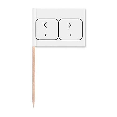 Imagem de Suportes de símbolos de teclado Art Deco presente moda palito de dentes marcadores decoração de festa