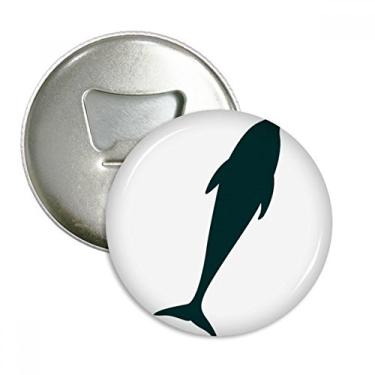 Imagem de Blue Ocean Docile Streamline Abridor de garrafas de golfinho ímã de geladeira emblema multifuncional