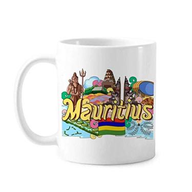 Imagem de Sete cores Terra Maurícia Caneca de grafite cerâmica xícara de café porcelana louça