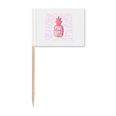Imagem de PineFruit Sabor Color Toothpick Flags Marcador Topper Decoração de Festa